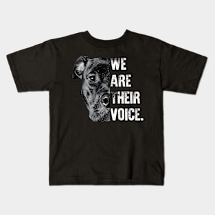 Love Pitbull We Are Their Voice Kids T-Shirt